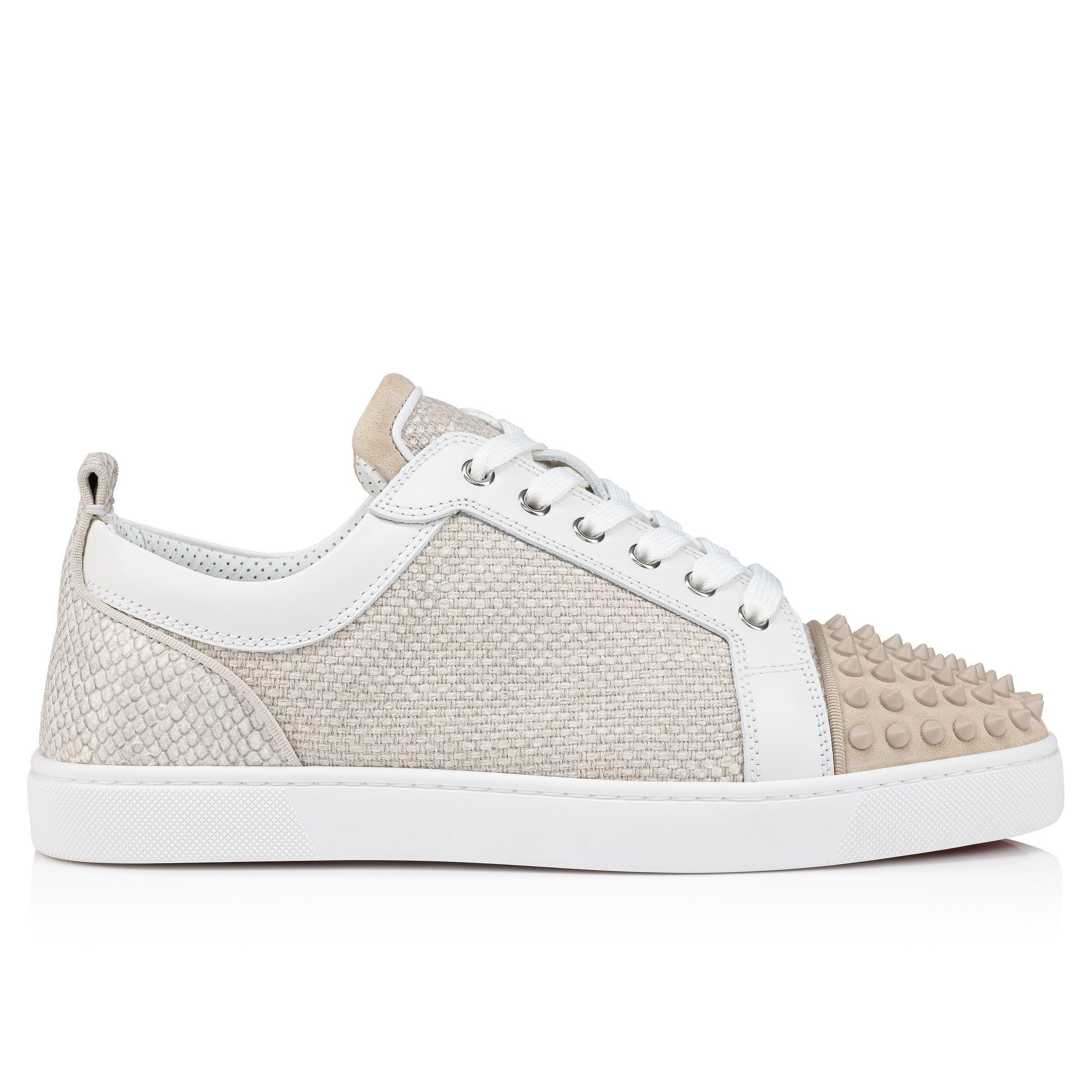 Christian Louboutin louis junior spikes orlato beige Size US 11.5 / EU 44-45 - 3 Thumbnail