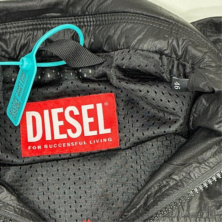 Diesel Diesel Black Zip-Up Jacket for Men 0079 Size US L / EU 52-54 / 3 - 2 Thumbnail