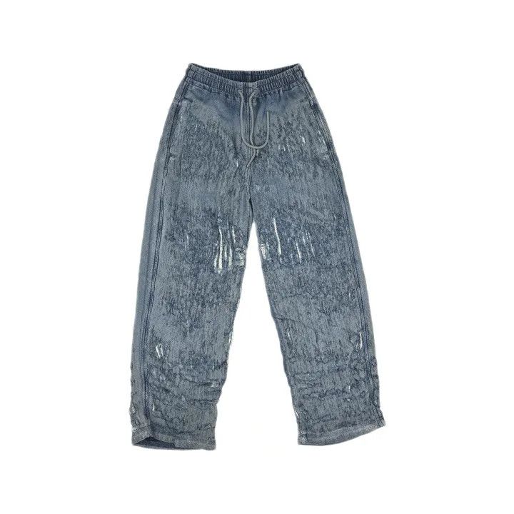 Diesel Diesel Blue High-Waist Wide-Leg Jeans 0079 Size US 26 / EU 42 - 2 Thumbnail