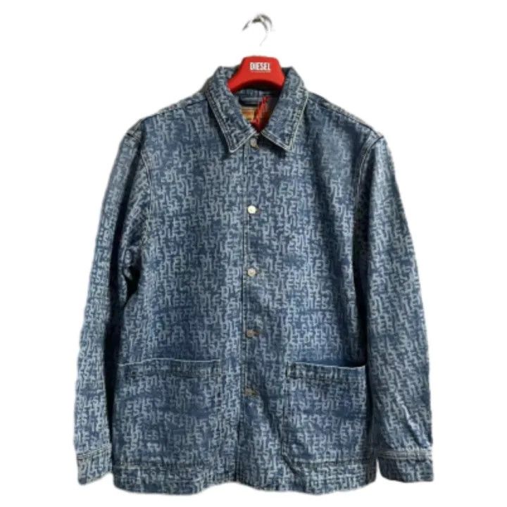 Diesel Diesel Blue Casual Cotton Denim Jacket 0079 Size US L / EU 52-54 / 3 - 2 Thumbnail