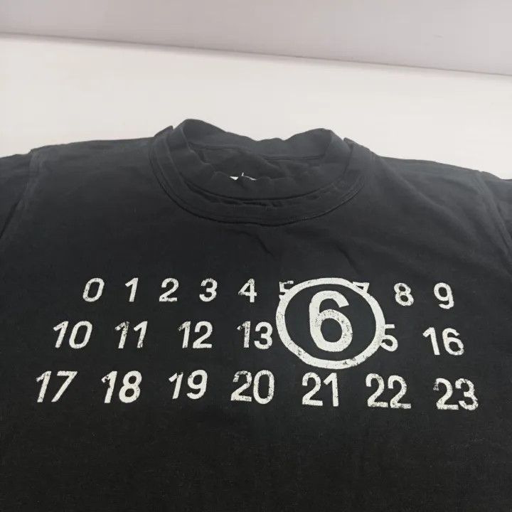 Maison Margiela MM6 Maison Margiela Black Short Sleeve T-Shirt 0079 Size US S / EU 44-46 / 1 - 9 Thumbnail