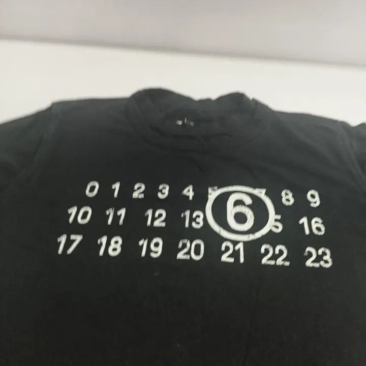 Maison Margiela MM6 Maison Margiela Black Short Sleeve T-Shirt 0079 Size US S / EU 44-46 / 1 - 12 Thumbnail