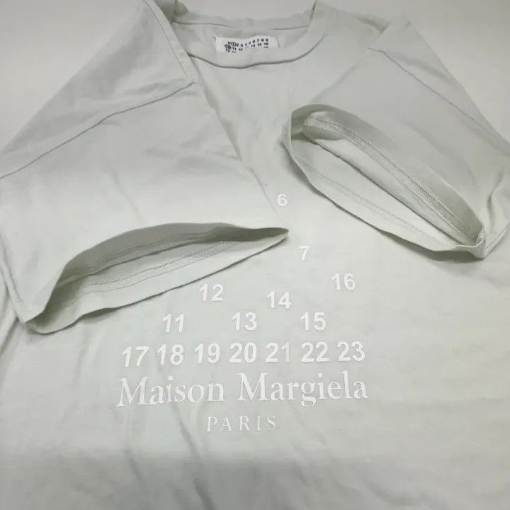 Maison Margiela Maison Margiela Grey Letter Print T-Shirt 0079 Size US S / EU 44-46 / 1 - 10 Thumbnail