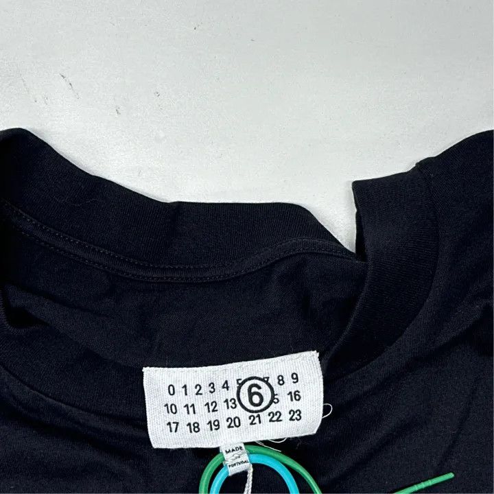 Maison Margiela MM6 Maison Margiela Black Logo T-Shirt 0079 Size US XL / EU 56 / 4 - 2 Thumbnail