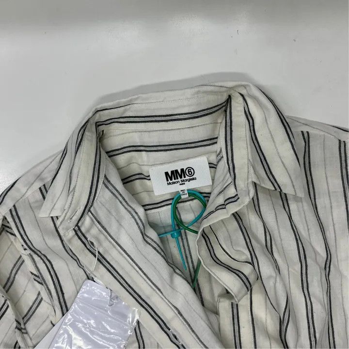 Maison Margiela Maison Margiela Striped Long Sleeve Shirt Dress 0079 Size US L / EU 52-54 / 3 - 5 Thumbnail