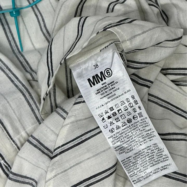 Maison Margiela Maison Margiela Striped Long Sleeve Shirt Dress 0079 Size US L / EU 52-54 / 3 - 4 Thumbnail