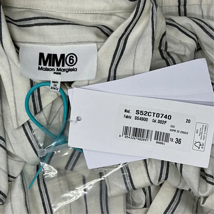 Maison Margiela MM6 Maison Margiela Striped Long Sleeve Dress 0079 Size US M / EU 48-50 / 2 - 3 Thumbnail