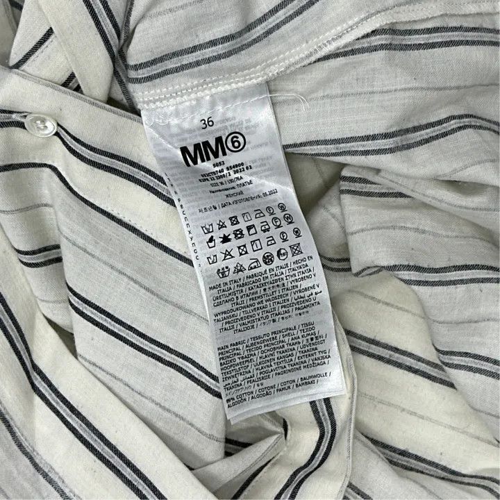Maison Margiela MM6 Maison Margiela Striped Long Sleeve Dress 0079 Size US M / EU 48-50 / 2 - 4 Thumbnail