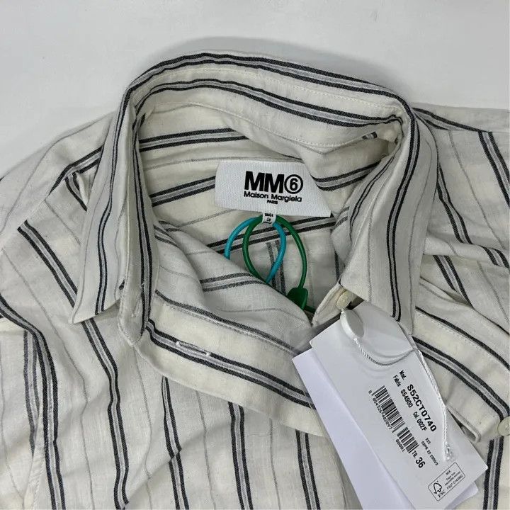 Maison Margiela MM6 Maison Margiela Striped Long Sleeve Dress 0079 Size US M / EU 48-50 / 2 - 5 Thumbnail