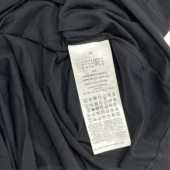 Maison Margiela MM6 Maison Margiela Black Short Sleeve T-Shirt 0079 Size US M / EU 48-50 / 2 - 3 Thumbnail