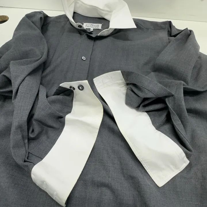 Maison Margiela MM6 Maison Margiela Casual Long Button-Up Shirt 0079 Size US S / EU 44-46 / 1 - 7 Thumbnail