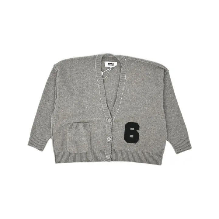 Maison Margiela MM6 Maison Margiela Grey Knit Cardigan 0079 Size US XS / EU 42 / 0 - 2 Thumbnail