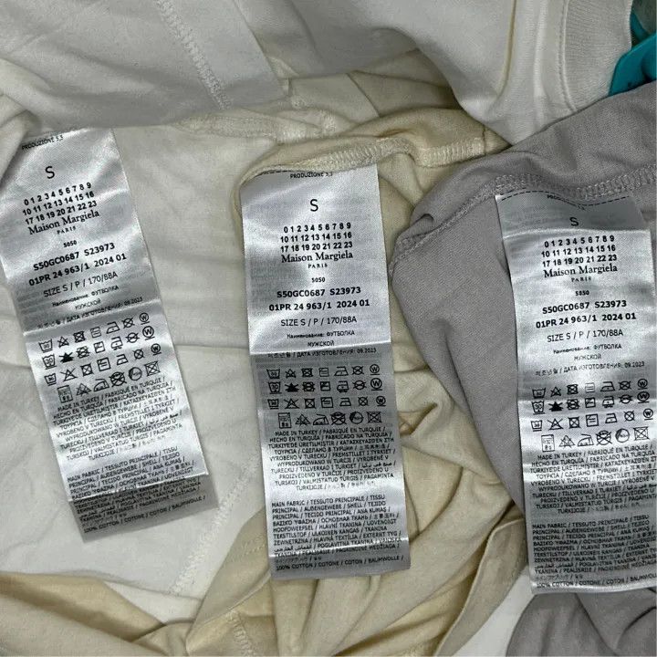 Maison Margiela Maison Margiela 3-Pack Organic Jersey T-Shirts 0079 Size US S / EU 44-46 / 1 - 5 Thumbnail