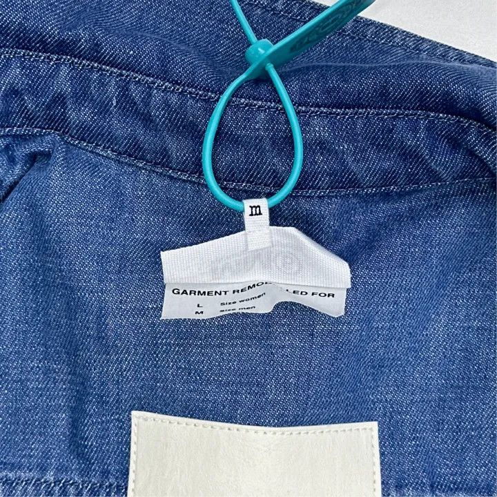 Maison Margiela MM6 Maison Margiela Blue Long Sleeve Shirt 0079 Size US M / EU 48-50 / 2 - 2 Thumbnail
