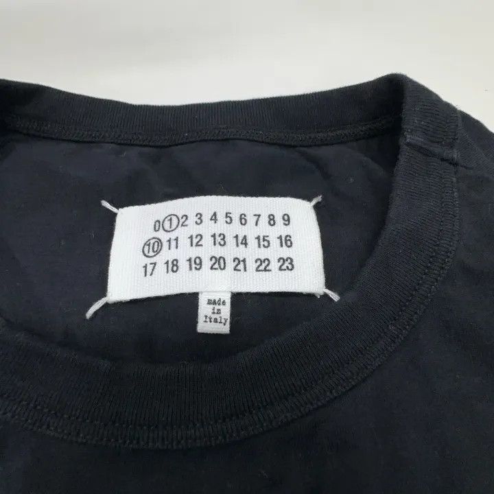 Maison Margiela Maison Margiela FW22 Black Logo Short-Sleeve T-Shirt 0079 Size US S / EU 44-46 / 1 - 4 Thumbnail