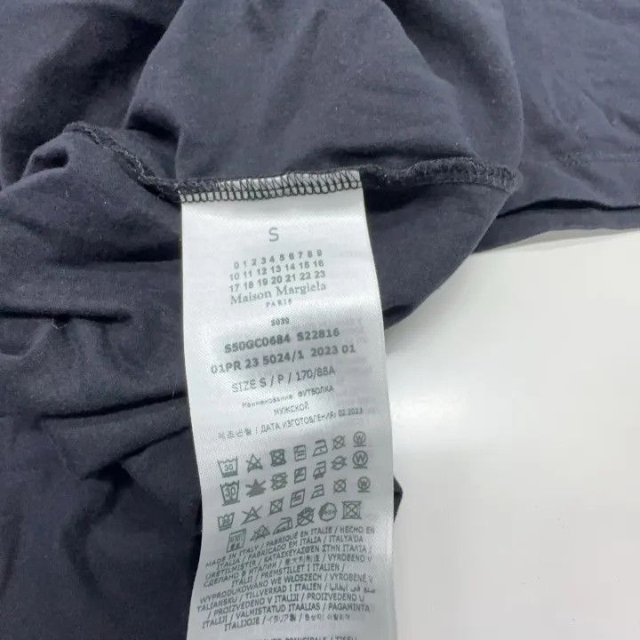 Maison Margiela Maison Margiela FW22 Black Logo Short-Sleeve T-Shirt 0079 Size US S / EU 44-46 / 1 - 6 Thumbnail