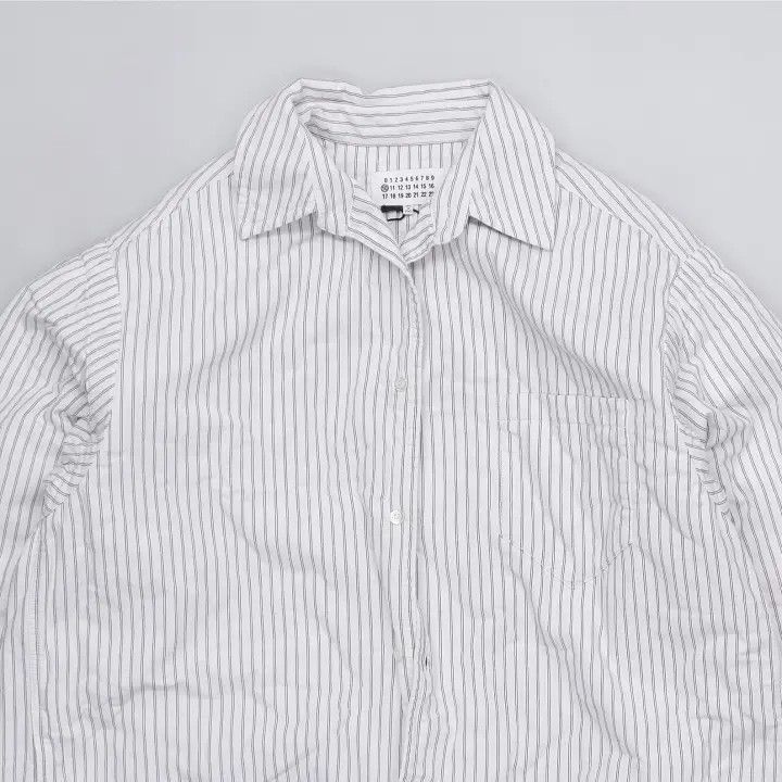 Maison Margiela Maison Margiela Striped Long Sleeve Shirt for Men 0079 Size US M / EU 48-50 / 2 - 3 Thumbnail