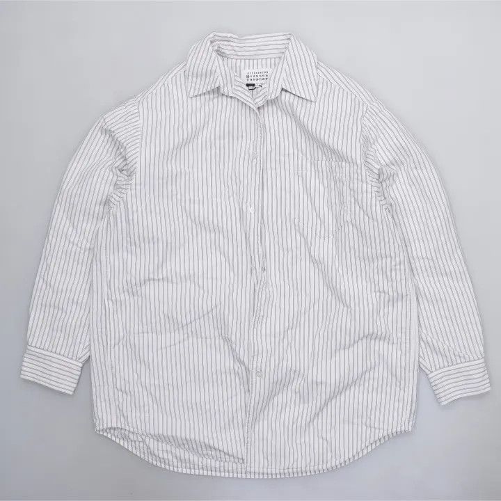 Maison Margiela Maison Margiela Striped Long Sleeve Shirt for Men 0079 Size US M / EU 48-50 / 2 - 2 Thumbnail