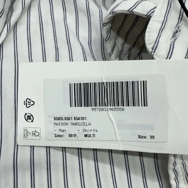 Maison Margiela Maison Margiela Striped Long Sleeve Shirt for Men 0079 Size US M / EU 48-50 / 2 - 13 Thumbnail
