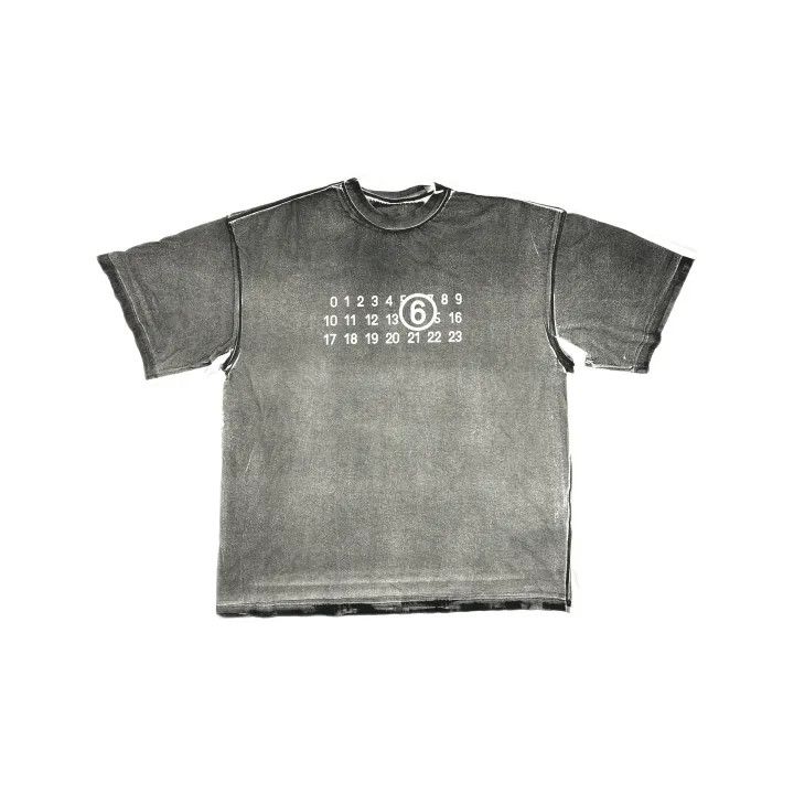 Maison Margiela MM6 Maison Margiela Color-Block Print Short Sleeve Tee 0079 Size US L / EU 52-54 / 3 - 2 Thumbnail