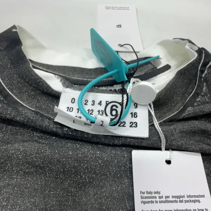 Maison Margiela MM6 Maison Margiela Color-Block Print Short Sleeve Tee 0079 Size US L / EU 52-54 / 3 - 4 Thumbnail
