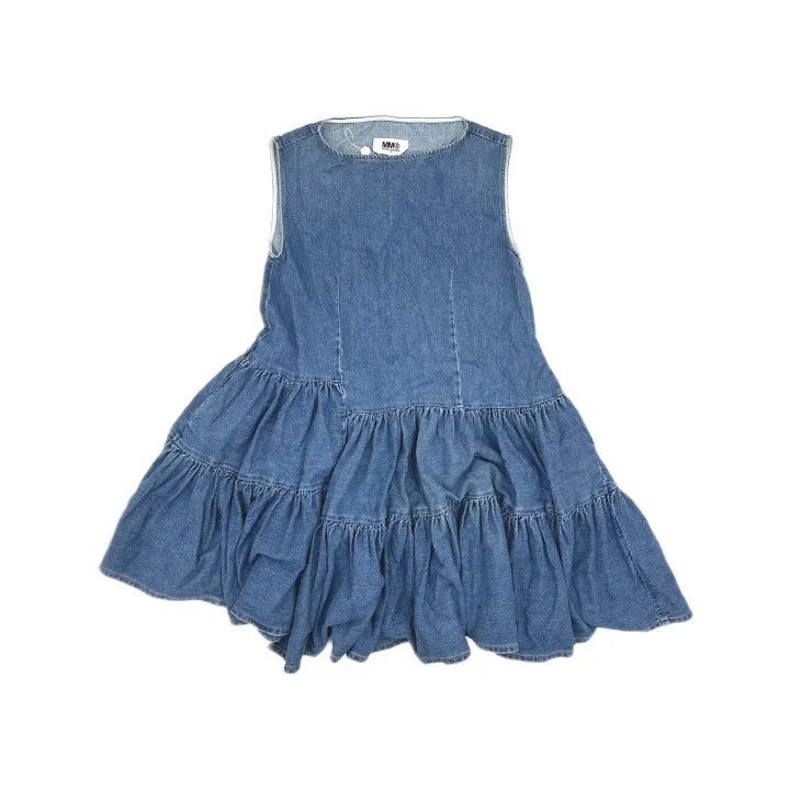 Maison Margiela MM6 Maison Margiela Blue Sleeveless Denim Dress 0079 Size US 38 / EU 54 - 2 Thumbnail