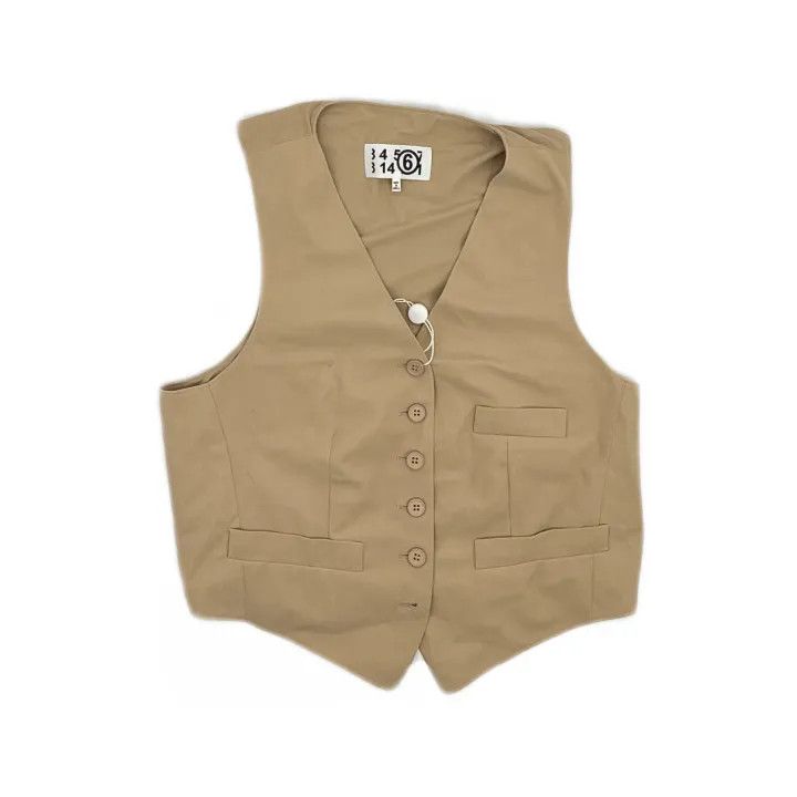 Maison Margiela MM6 Maison Margiela Stylish Solid Color Vest 0079 Size US M / EU 48-50 / 2 - 2 Thumbnail