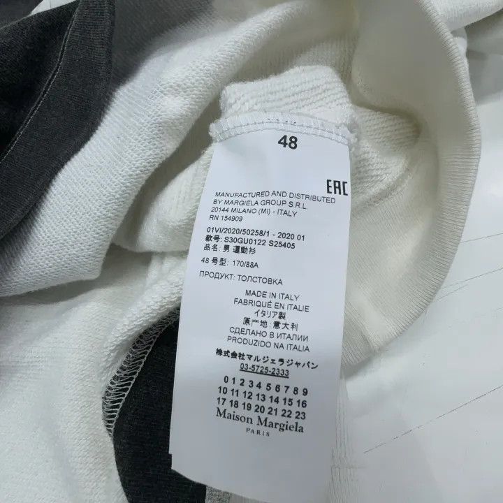 Maison Margiela Maison Margiela Color-Block Logo Print Sweatshirt 0079 Size US L / EU 52-54 / 3 - 4 Thumbnail
