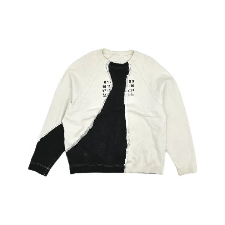 Maison Margiela Maison Margiela Color-Block Logo Print Sweatshirt 0079 Size US L / EU 52-54 / 3 - 2 Thumbnail