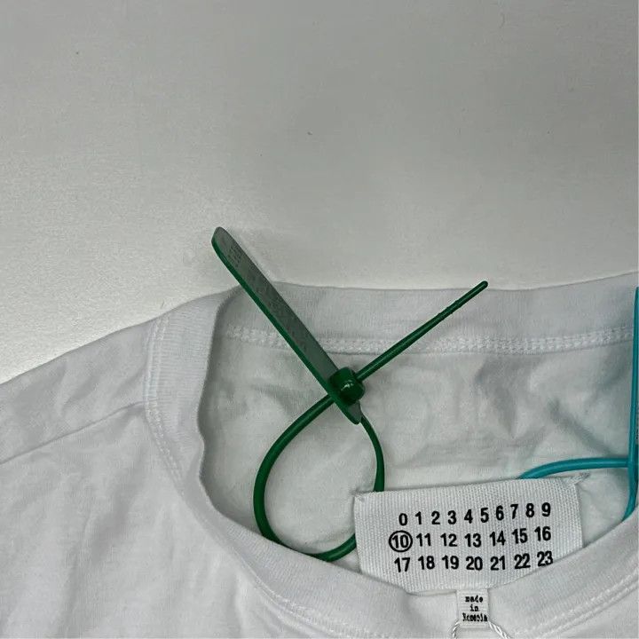 Maison Margiela Maison Margiela White Logo Print T-Shirt 0079 Size US M / EU 48-50 / 2 - 2 Thumbnail