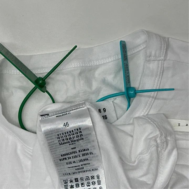 Maison Margiela Maison Margiela White Logo Print T-Shirt 0079 Size US M / EU 48-50 / 2 - 3 Thumbnail