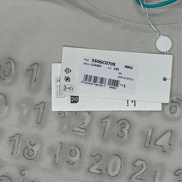 Maison Margiela Maison Margiela Embroidered Logo Loose T-Shirt 0079 Size US L / EU 52-54 / 3 - 4 Thumbnail
