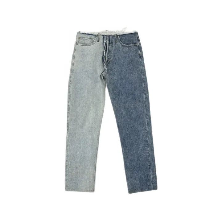 Maison Margiela Maison Margiela Colorblocked Slim Fit Denim Pants 0079 Size US 29 - 2 Thumbnail