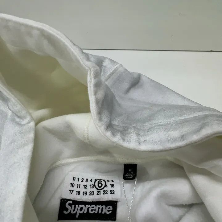 Maison Margiela Supreme x MM6 Maison Margiela White Hoodie 0079 Size US M / EU 48-50 / 2 - 5 Thumbnail