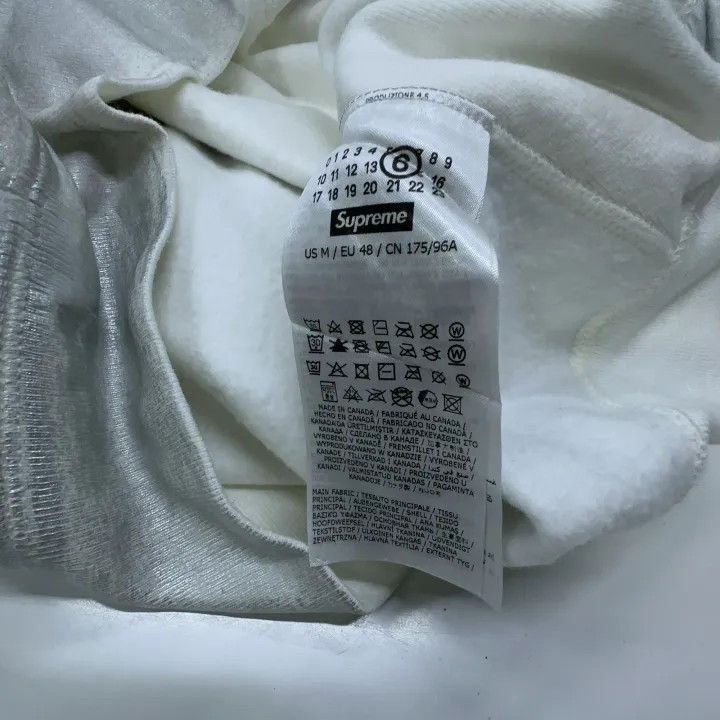 Maison Margiela Supreme x MM6 Maison Margiela White Hoodie 0079 Size US M / EU 48-50 / 2 - 4 Thumbnail