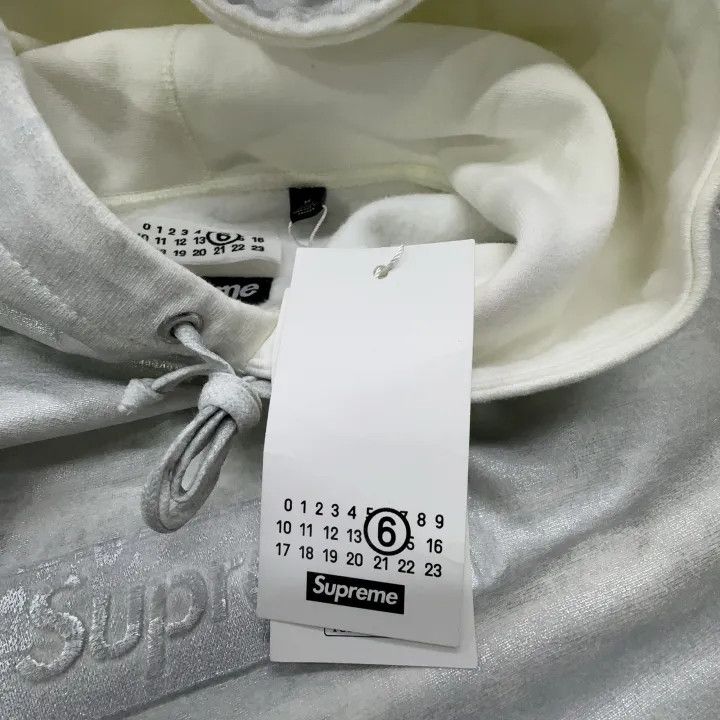 Maison Margiela Supreme x MM6 Maison Margiela White Hoodie 0079 Size US M / EU 48-50 / 2 - 6 Thumbnail