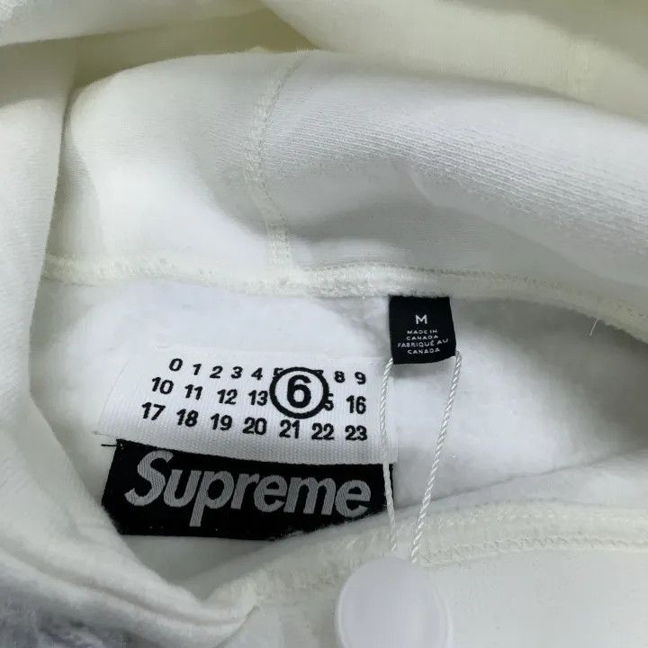 Maison Margiela Supreme x MM6 Maison Margiela White Hoodie 0079 Size US M / EU 48-50 / 2 - 5 Thumbnail