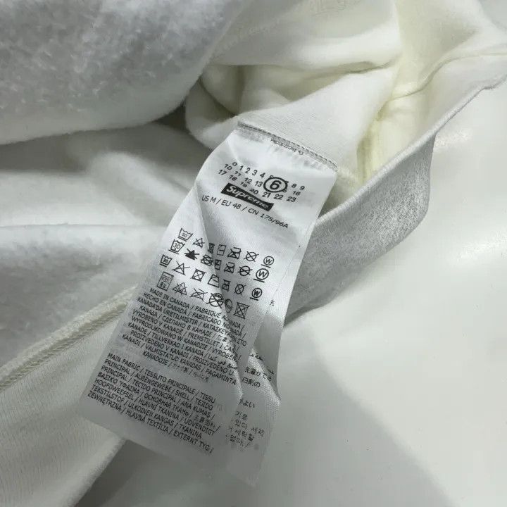 Maison Margiela Supreme x MM6 Maison Margiela White Hoodie 0079 Size US M / EU 48-50 / 2 - 6 Thumbnail