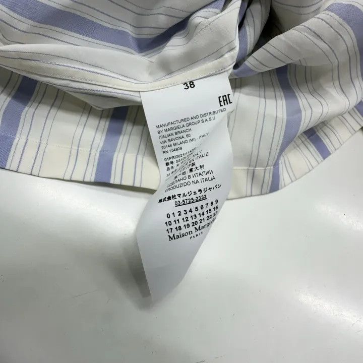 Maison Margiela Maison Margiela Striped Button-Up Shirt 0079 Size US M / EU 48-50 / 2 - 7 Thumbnail