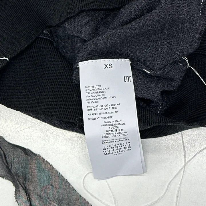 Maison Margiela Maison Margiela Stylish Crewneck Long Sleeve Knitwear 0079 Size US XS / EU 42 / 0 - 6 Thumbnail