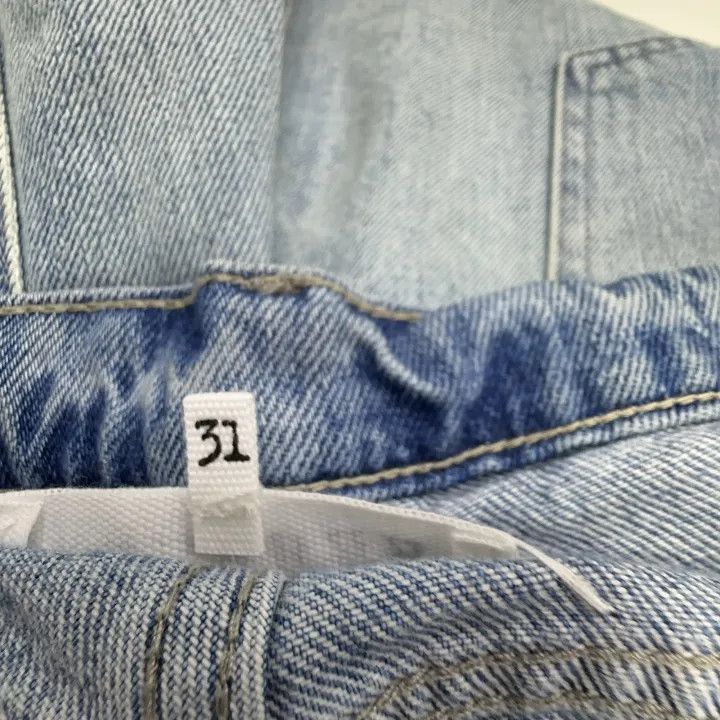 Maison Margiela Maison Margiela SS25 Blue Straight Leg Denim Pants 0079 Size US 31 - 2 Thumbnail