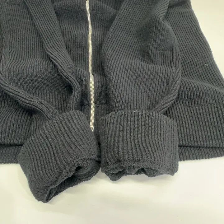 Maison Margiela Maison Margiela Black Zippered Knit Cardigan 0079 Size US XL / EU 56 / 4 - 7 Thumbnail