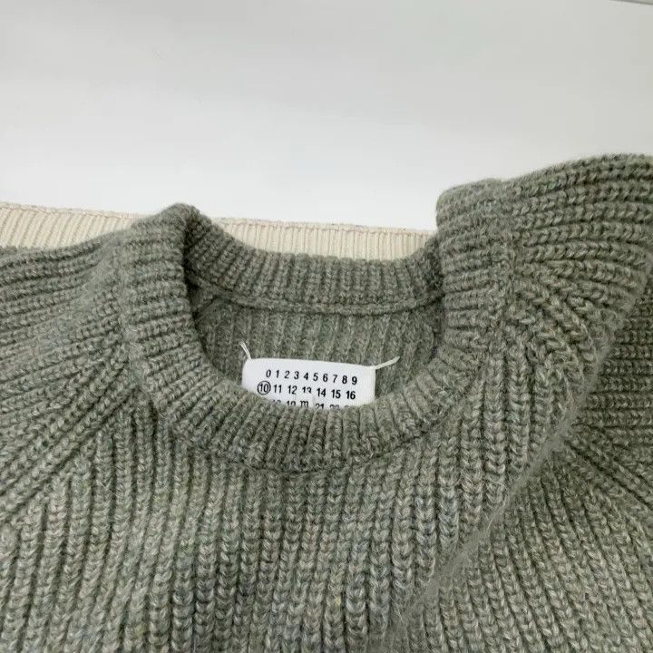 Maison Margiela Maison Margiela Men's Knit Sweater in Gray 0079 Size US M / EU 48-50 / 2 - 8 Thumbnail