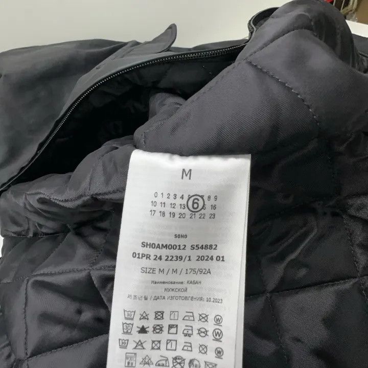 Maison Margiela MM6 Maison Margiela Black Quilted Long Sleeve Jacket 0079 Size US M / EU 48-50 / 2 - 6 Thumbnail