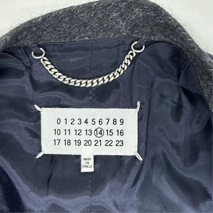 Maison Margiela Maison Margiela Blue Long Coat for Men 0079 Size US L / EU 52-54 / 3 - 3 Thumbnail