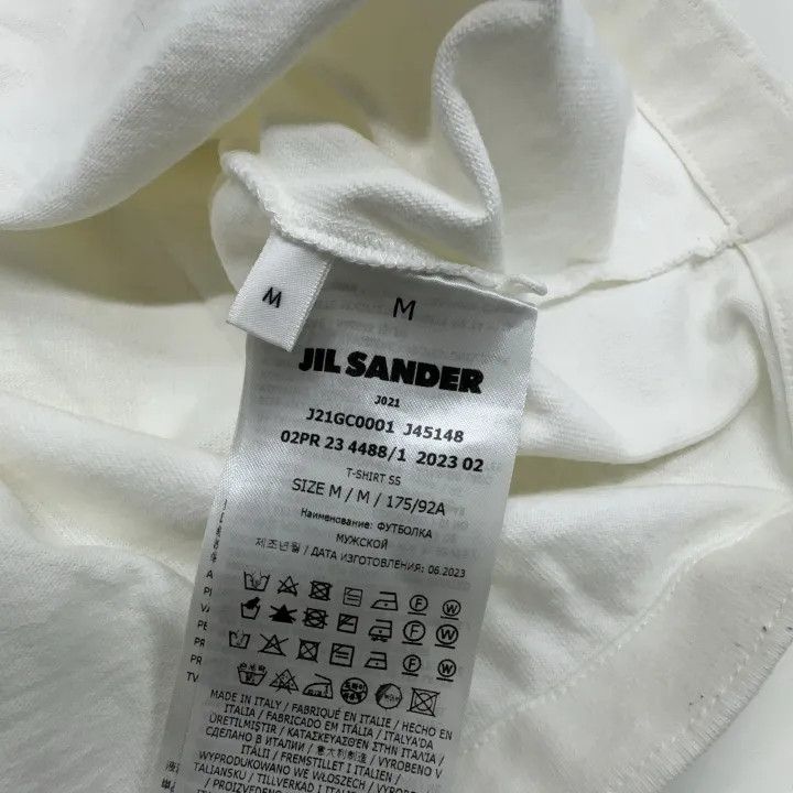 Jil Sander JIL SANDER Letters Print Short Sleeve T-Shirt 0079 Size US M / EU 48-50 / 2 - 5 Thumbnail