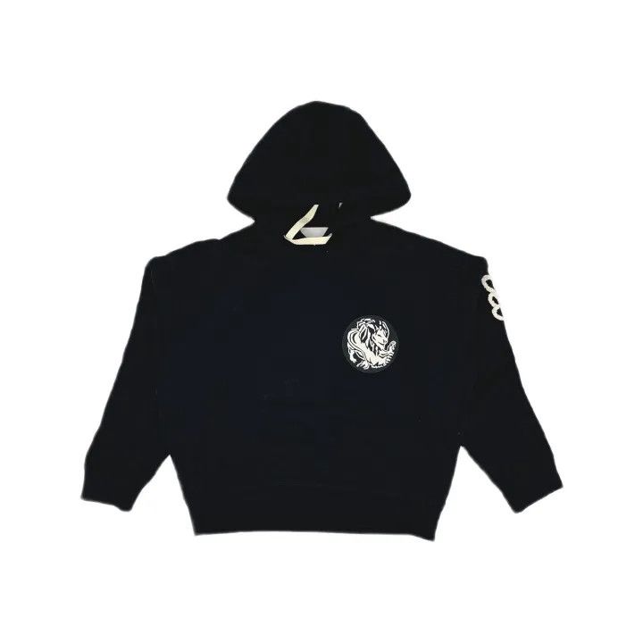 Jil Sander Jil Sander Black Logo Embroidered Hoodie 0079 Size US M / EU 48-50 / 2 - 2 Thumbnail