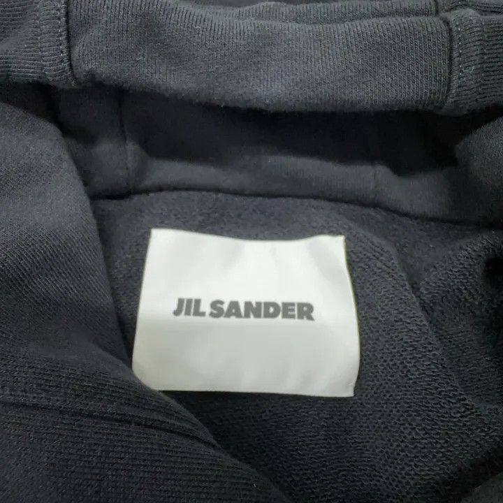 Jil Sander Jil Sander Black Logo Embroidered Hoodie 0079 Size US M / EU 48-50 / 2 - 4 Thumbnail