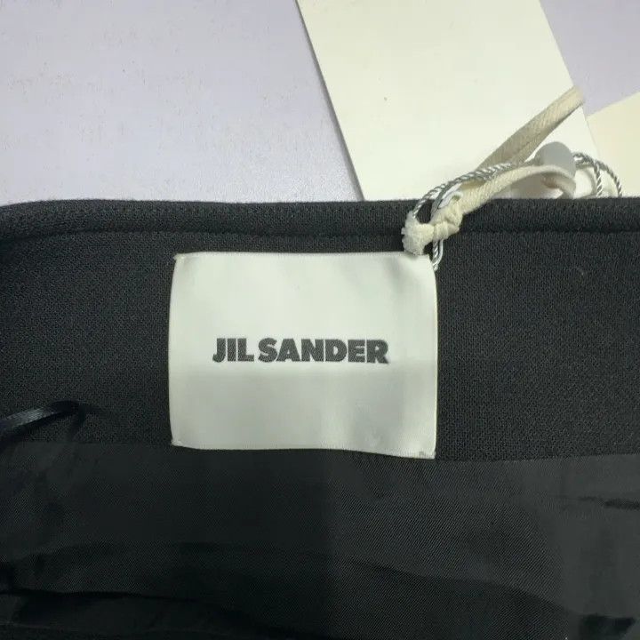 Jil Sander JIL SANDER Black Minimalist Zip Skirt 0079 Size US 38 / EU 54 - 5 Thumbnail