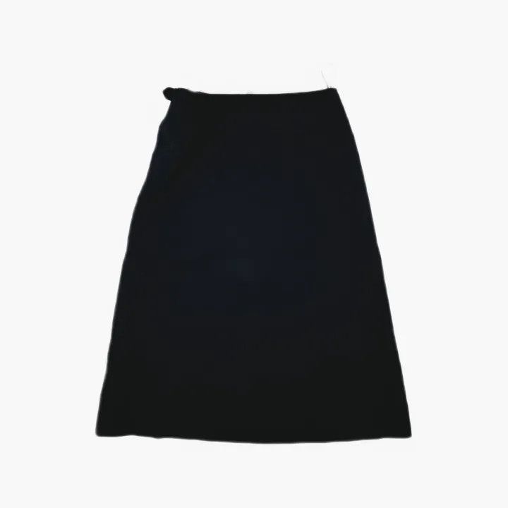 Jil Sander JIL SANDER Black Minimalist Zip Skirt 0079 Size US 38 / EU 54 - 3 Thumbnail